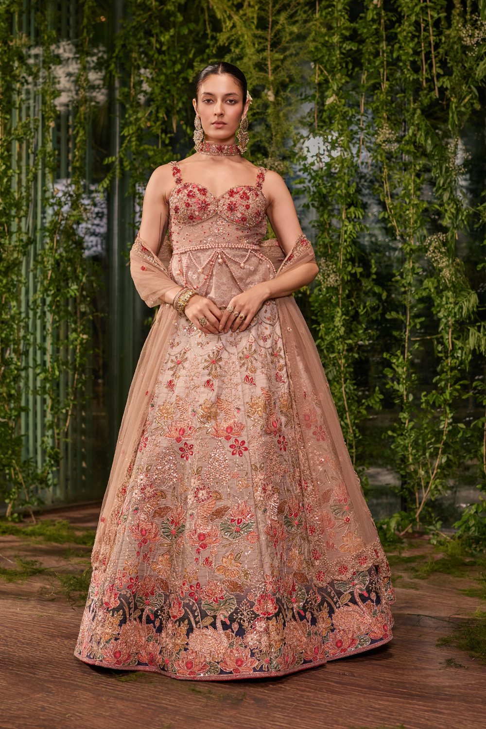 Pankhuri- The Floral Garce lehenga