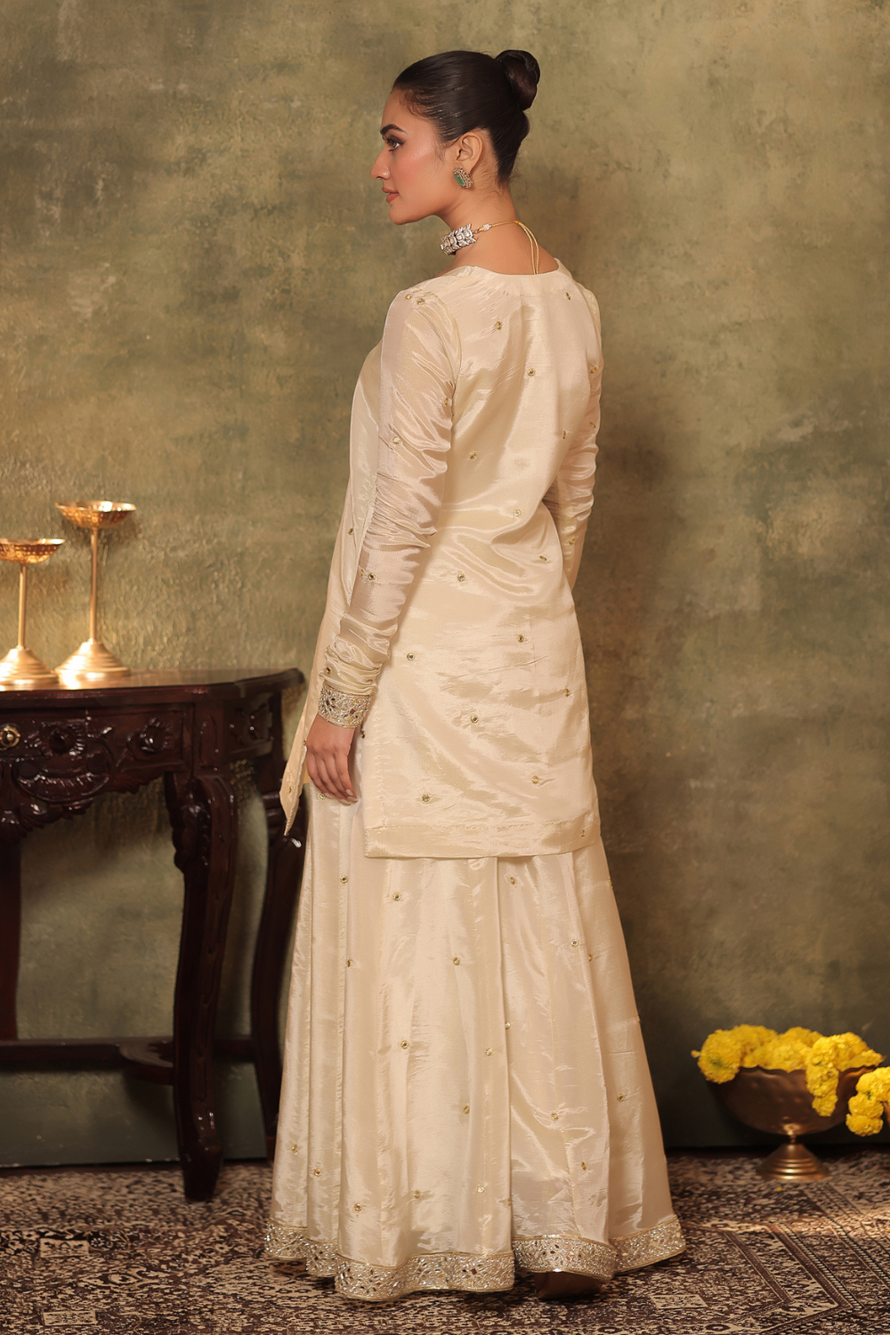 Tissue Kurta Sharara Set