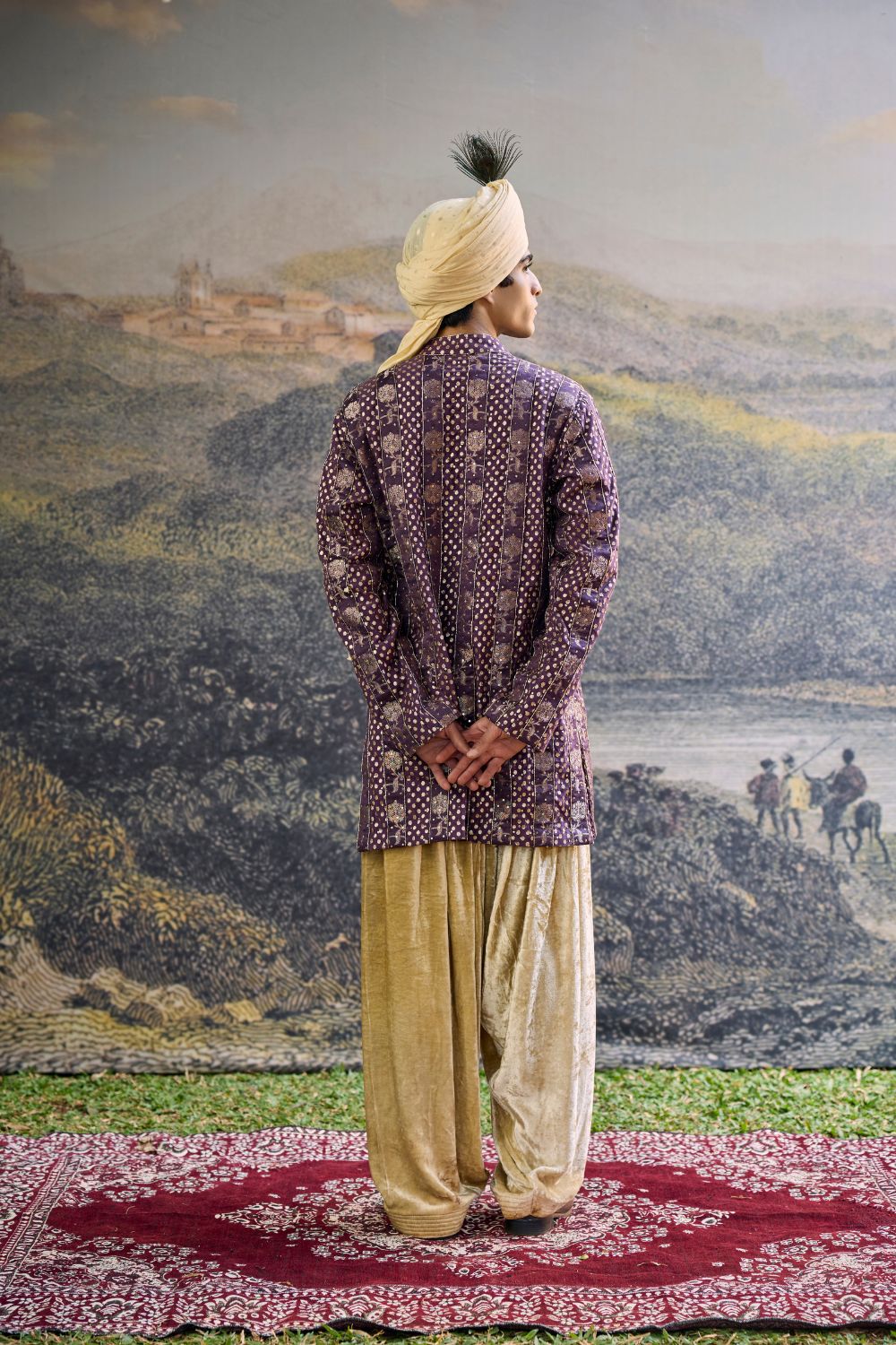 Baijanti Brocade Kurta Set