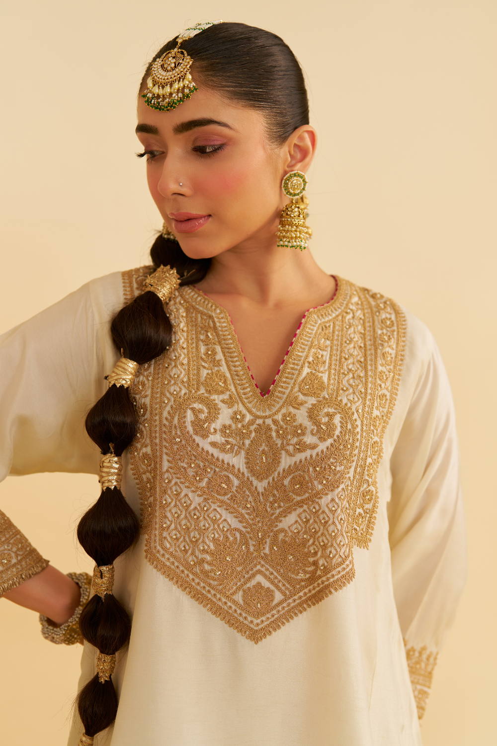 MEHZA - SHORT CHAUGA WITH SALWAR AND DUPATTA