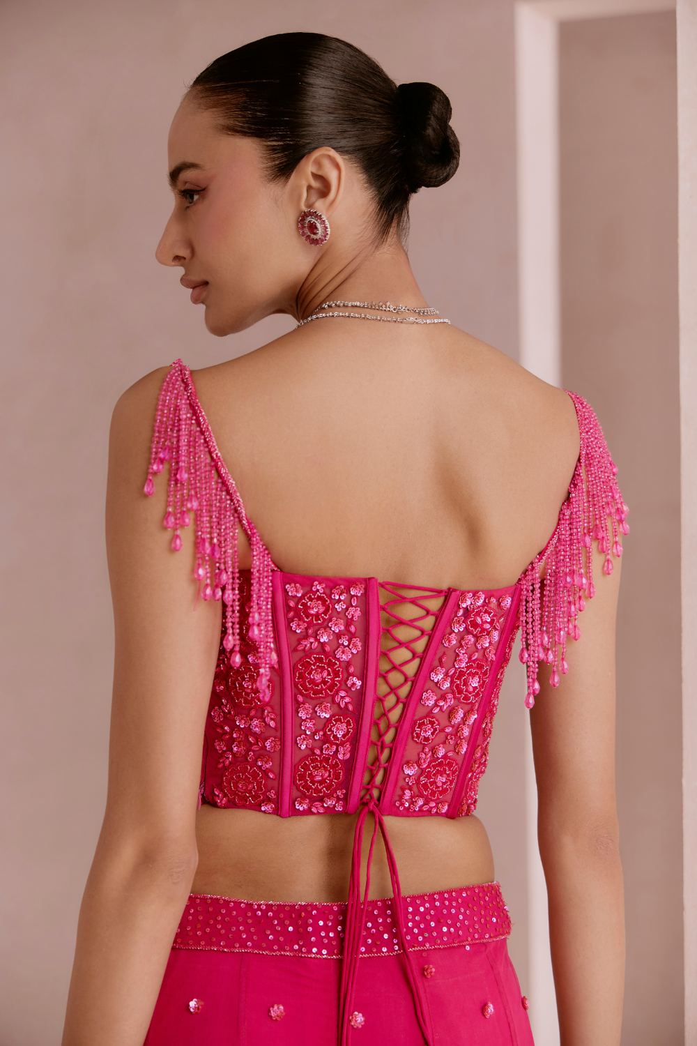 Hot Pink Sharara Set