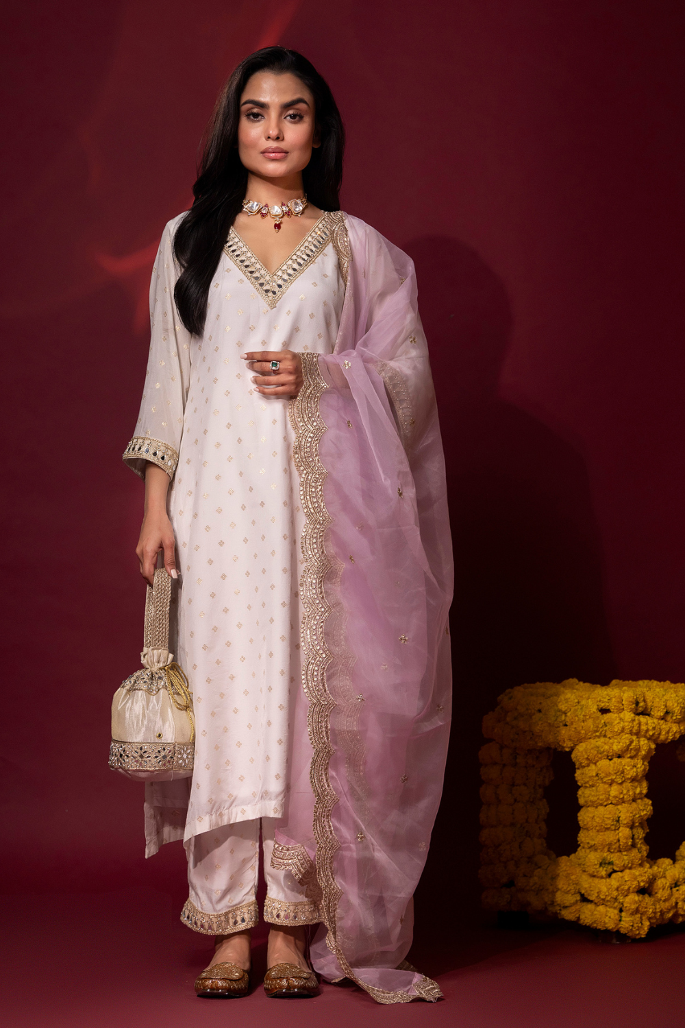 Ivory Kurta Set
