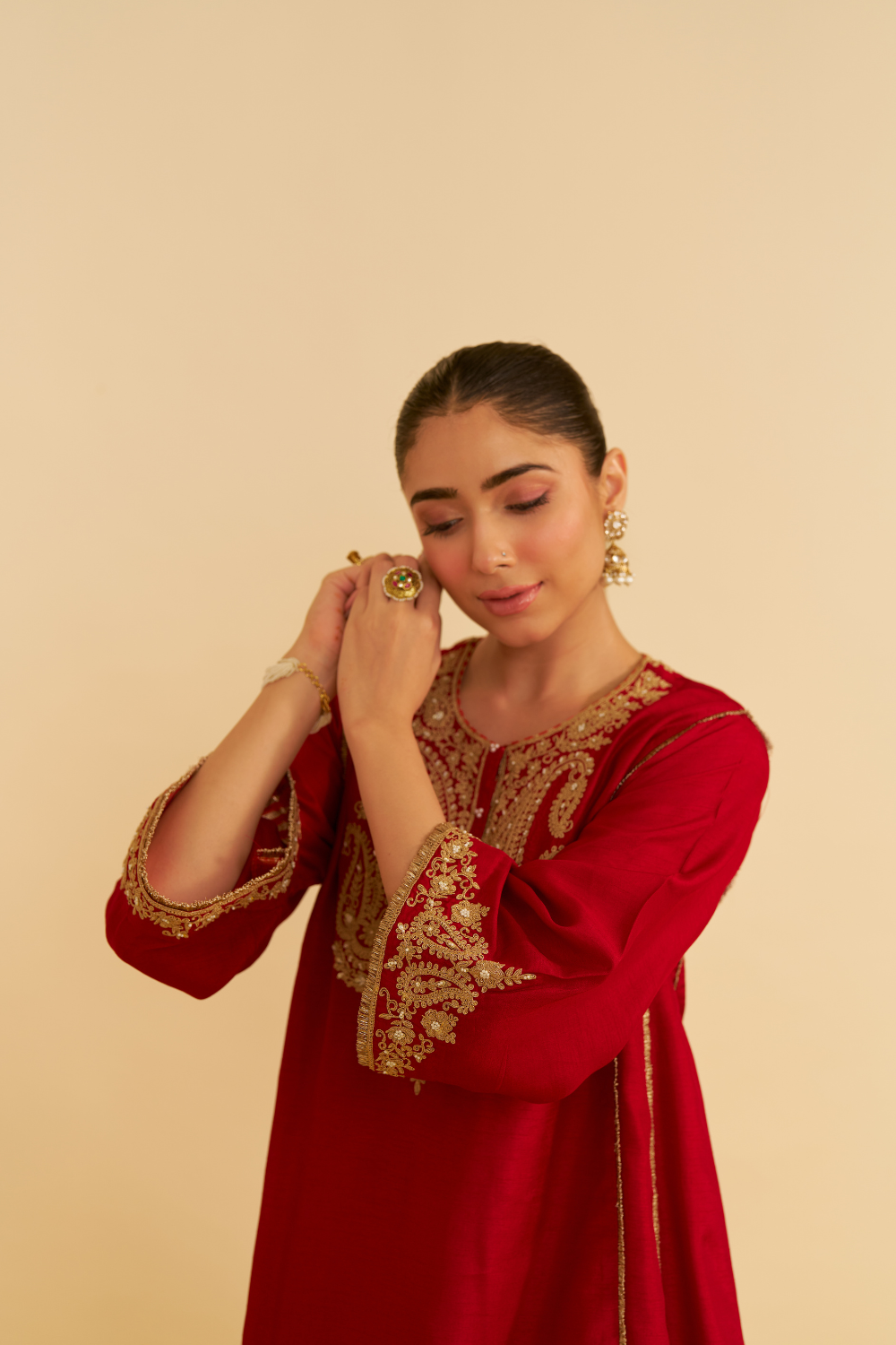 AYRA - SHORT CHAUGA WITH SALWAR AND DUPATTA