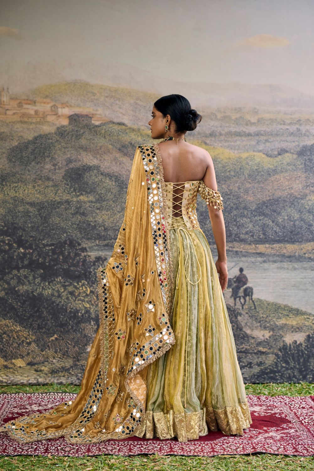 Hiranya Mirror Lehenga Set