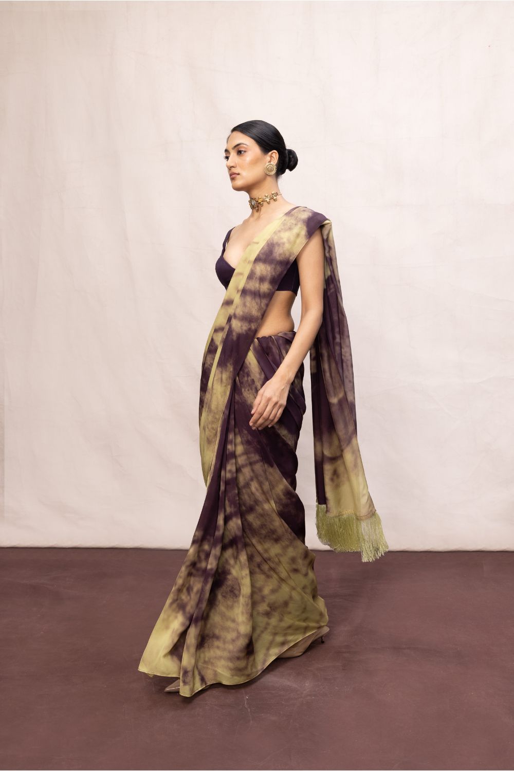 Multicolour Chiffon Digital Print Saree