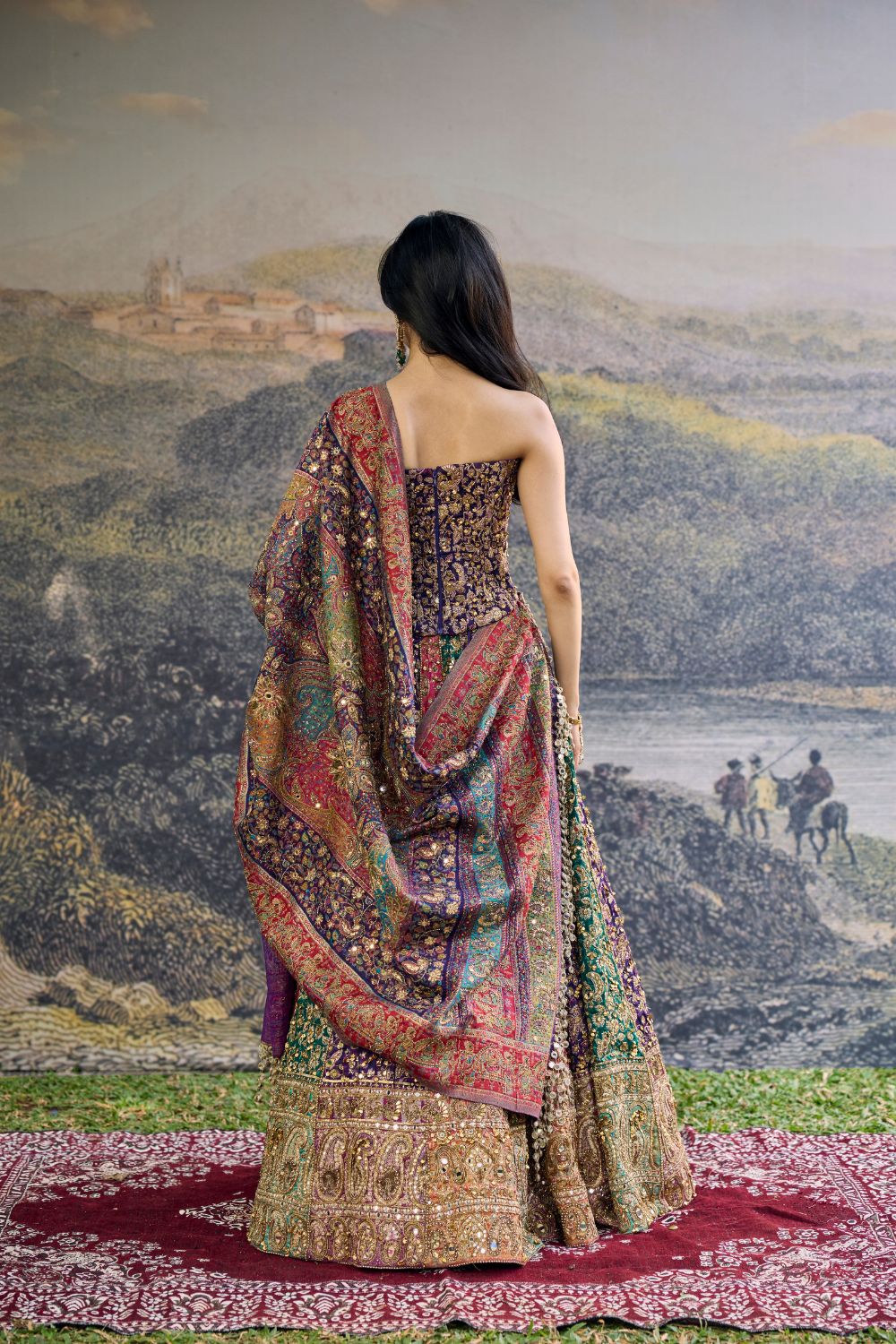 Rang Mahal Jamewar Lehenga Set