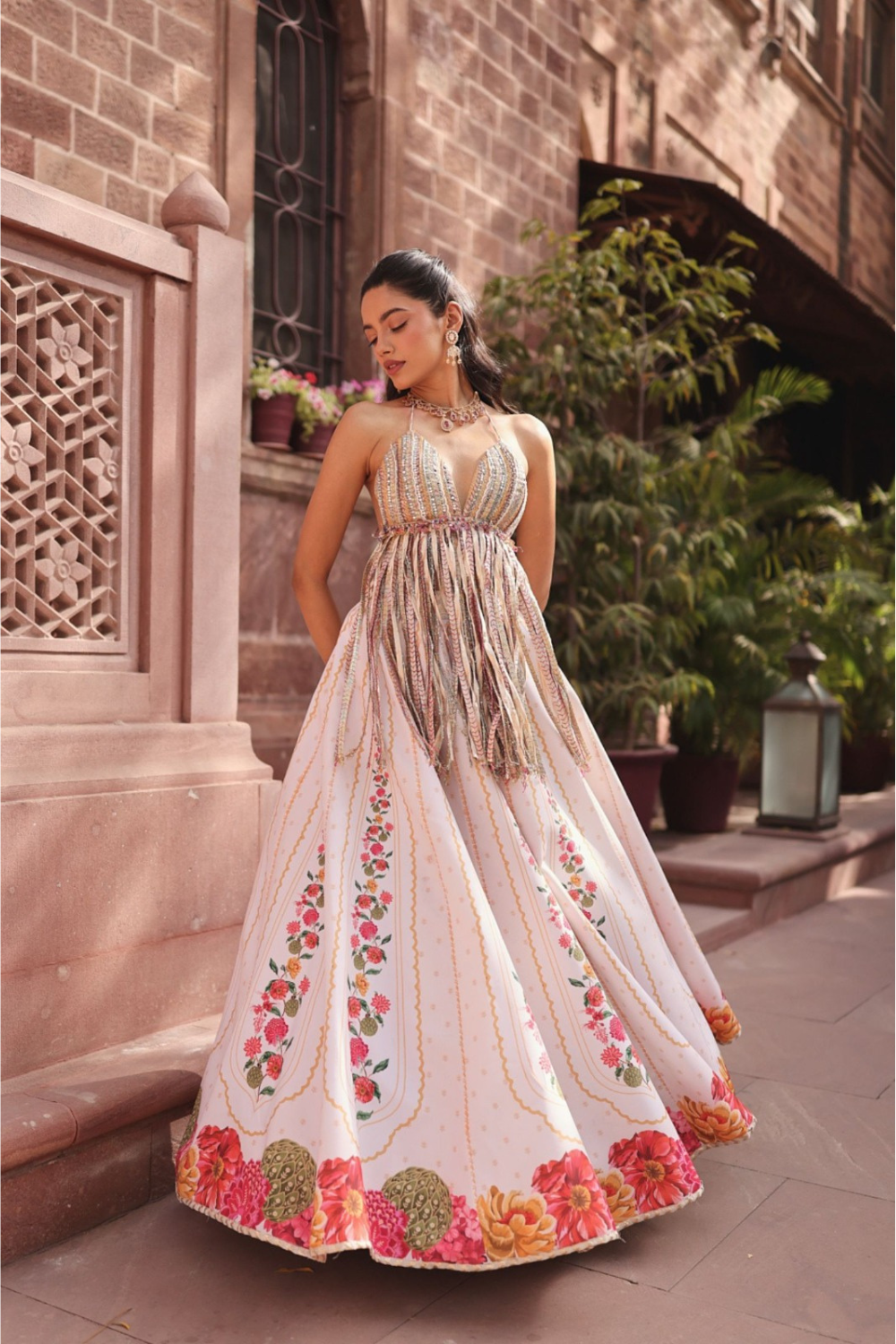 Ebony Bahaar Lehenga