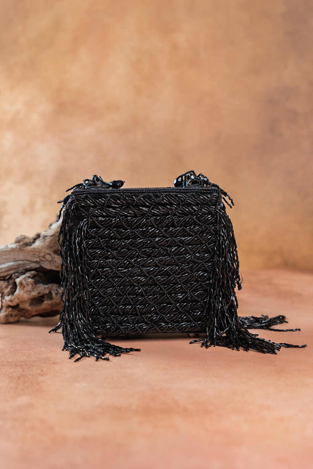 Weave Fringe Kasse Noir