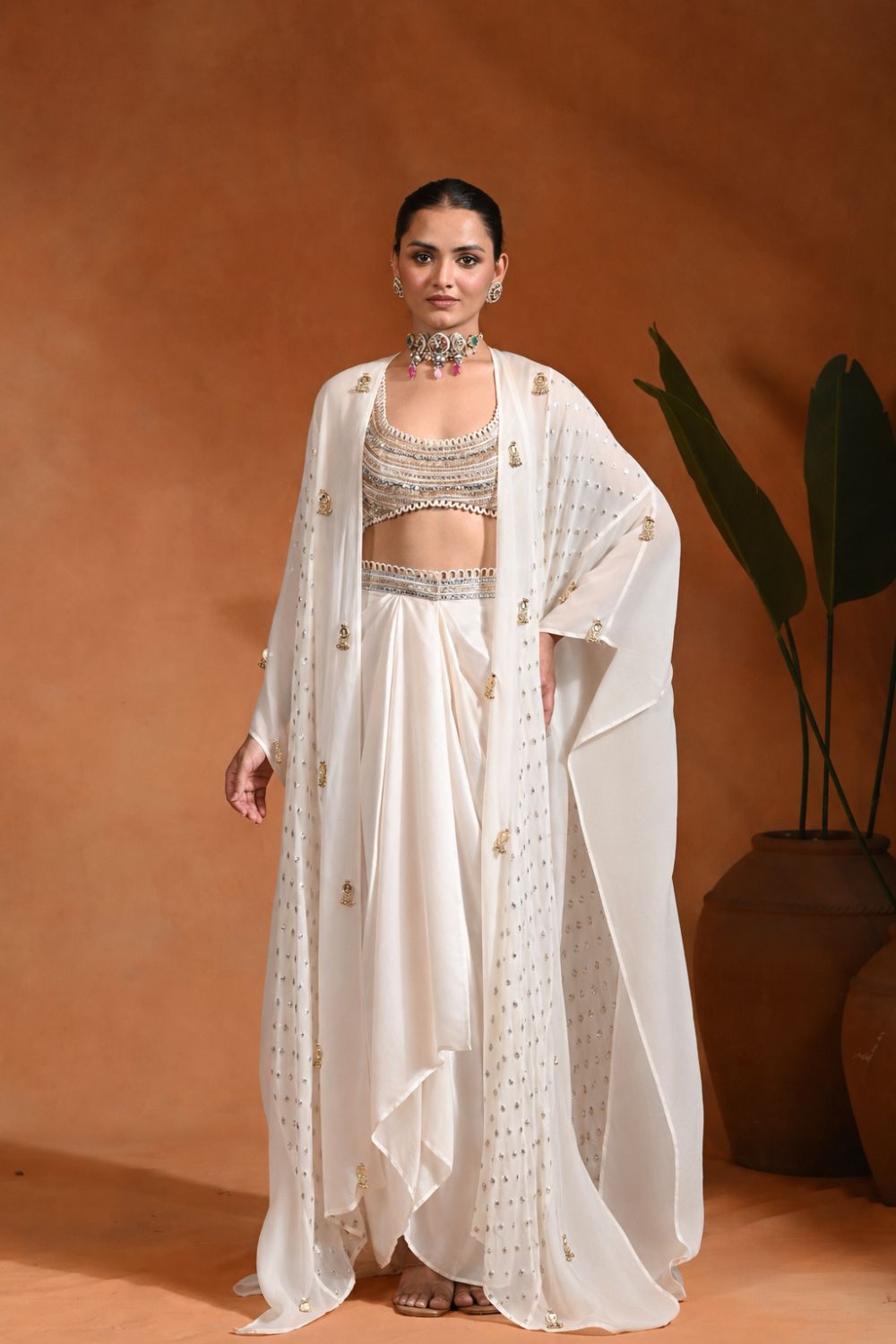 Ivory Karl drape Set