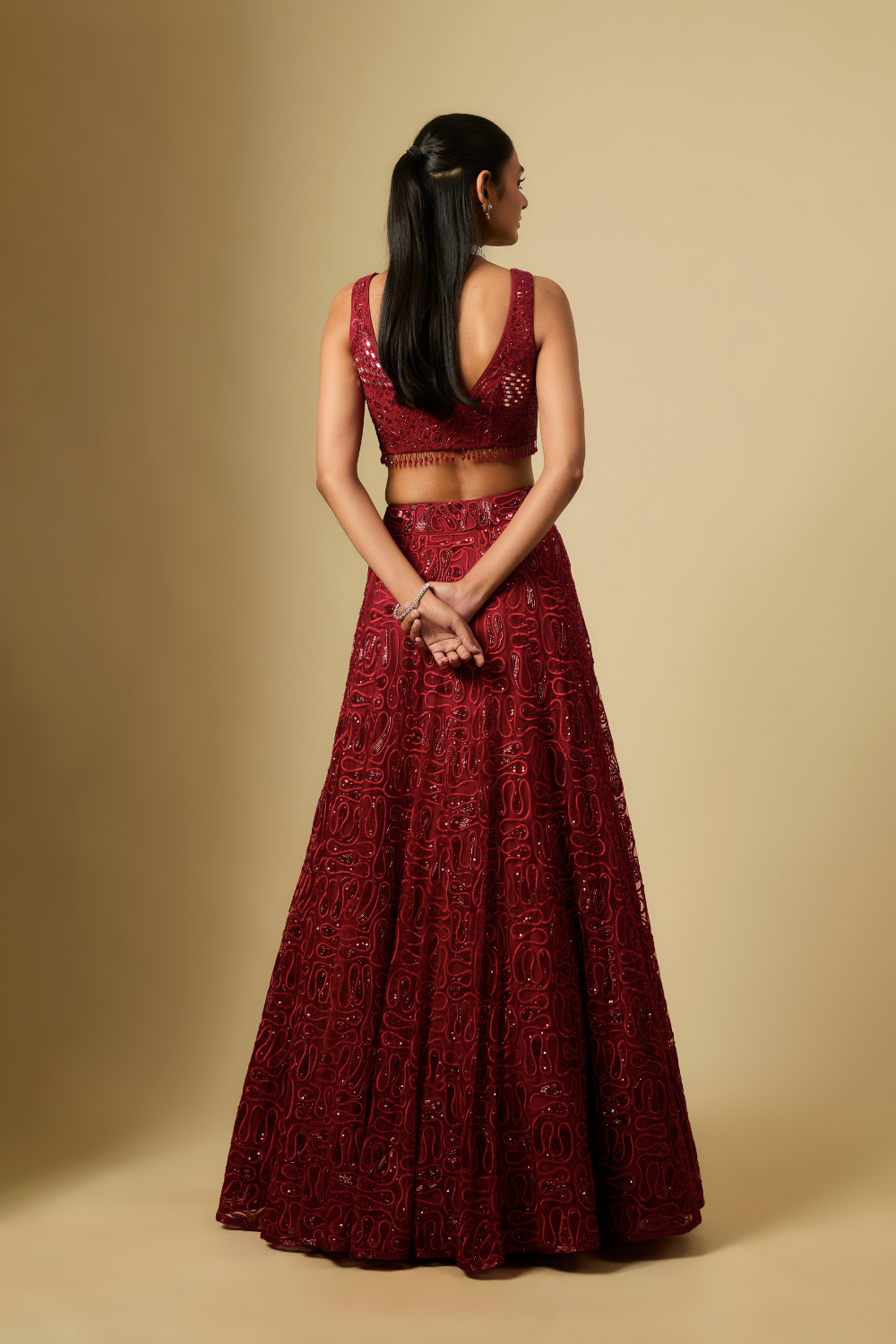 Veil Lehenga Set