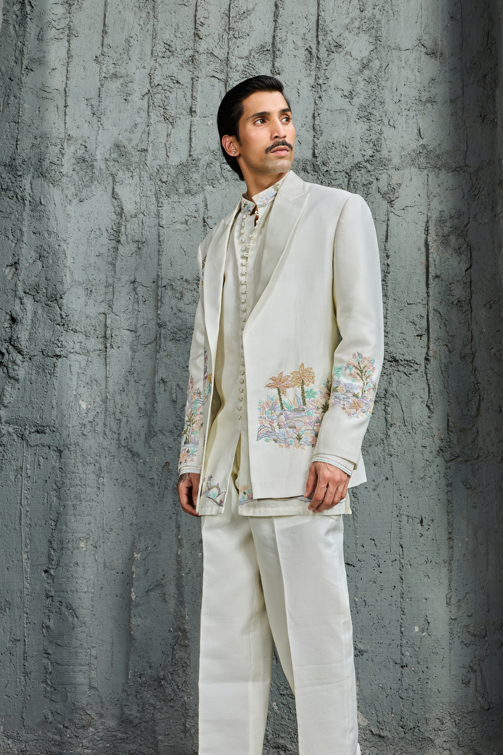 The Pearl Palm Jacket Set