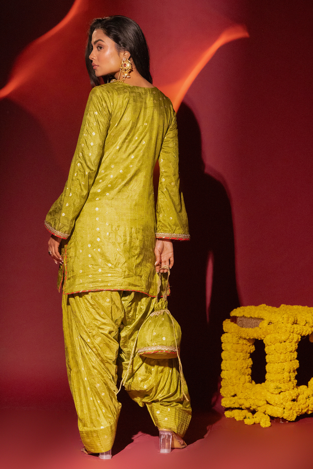Green Kurta and Salwar Set