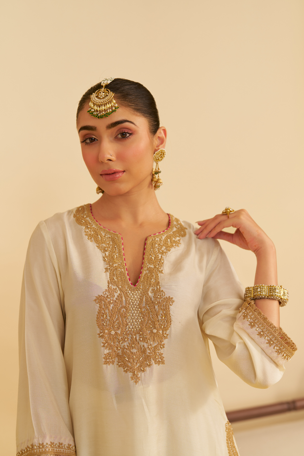 AMAYA - LONG KAFTAN WITH SALWAR AND DUPATTA