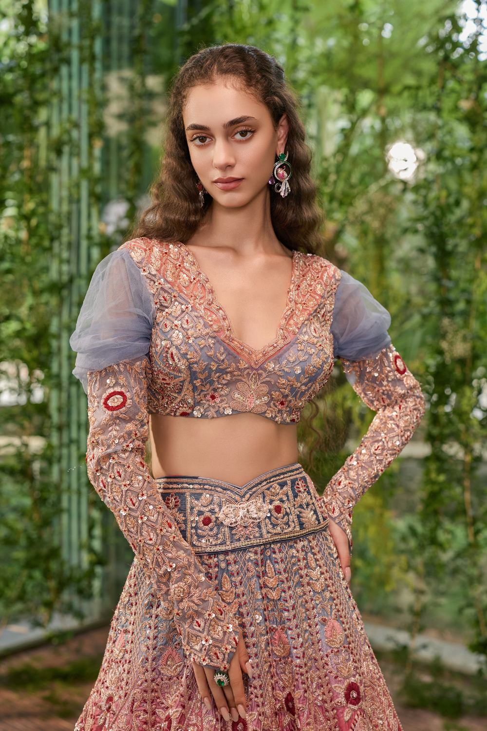 Dwirang- A Tale in Two Hues Lehenga