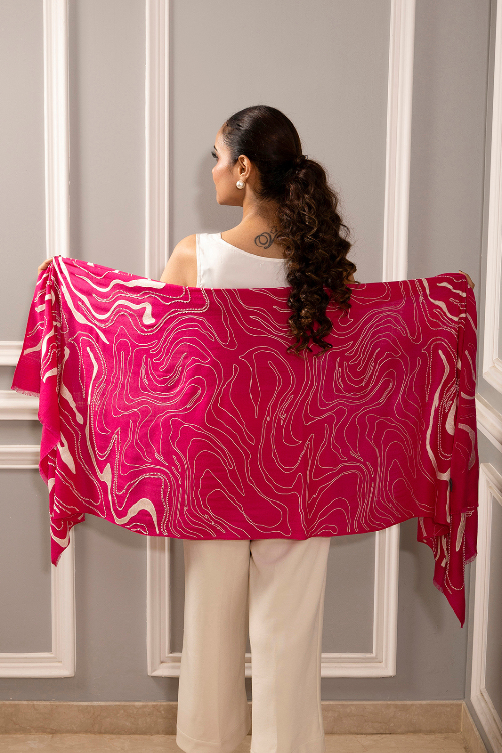 Sand Dunes | Wool Silk Stole