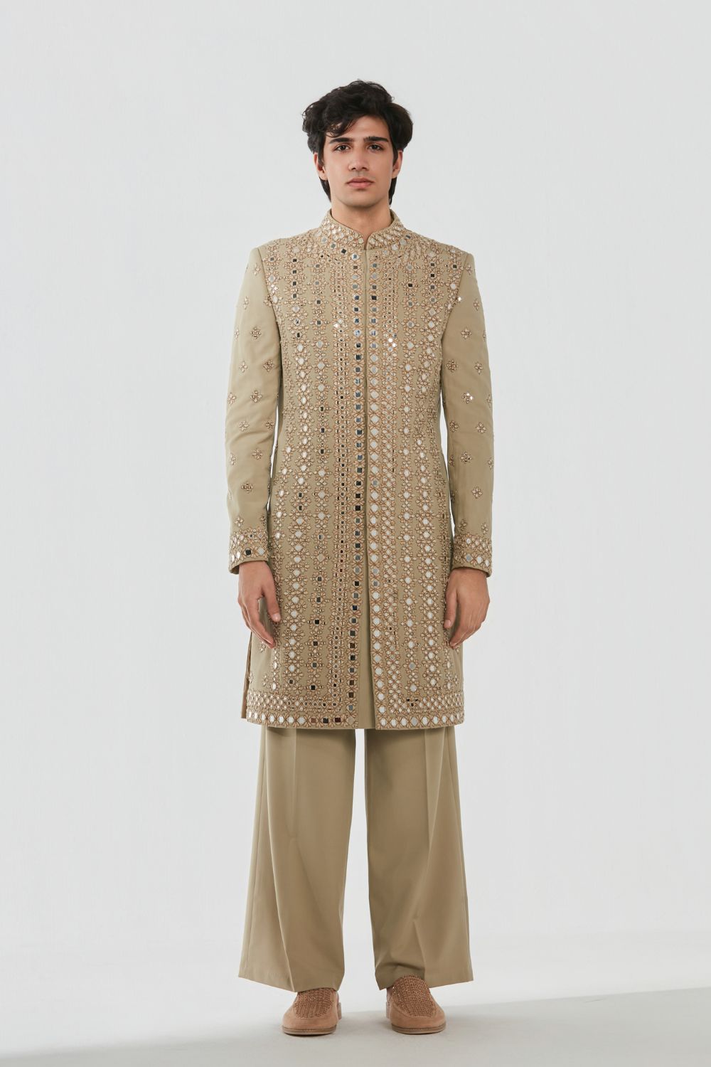 Shrine Dune Sherwani Set