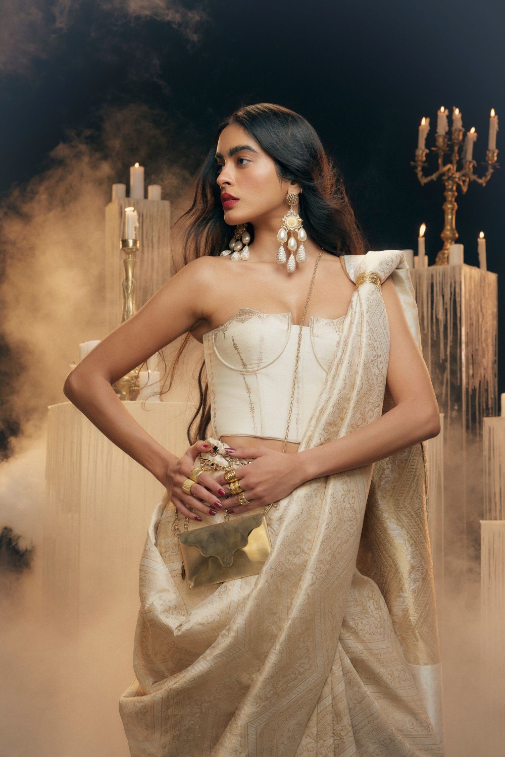 Ever After Saree Cream