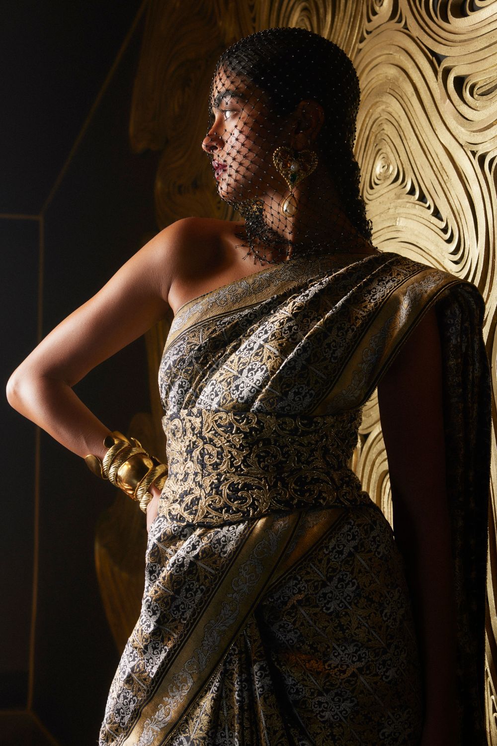 Empress Saree Black