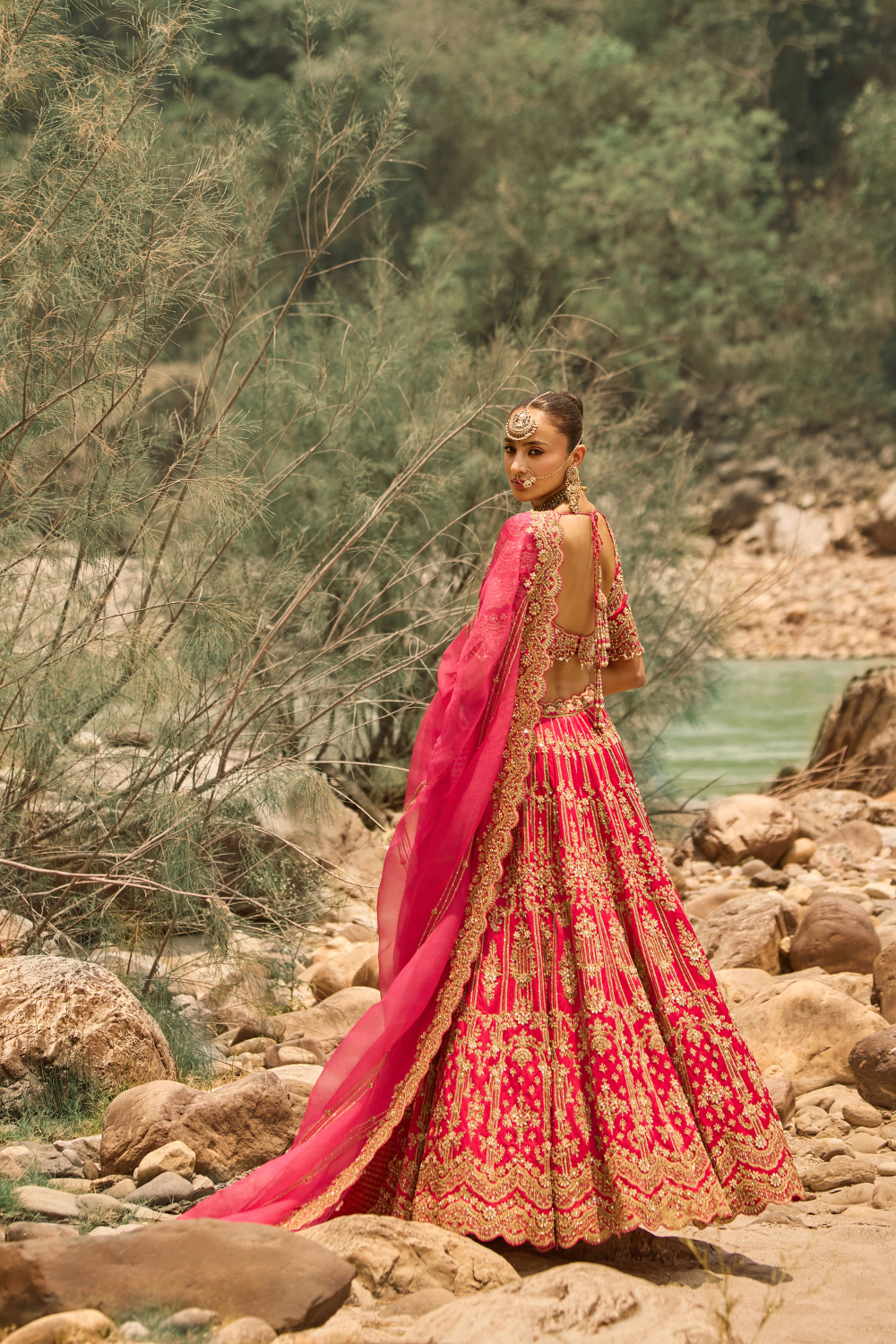 FUSCHIA BLOOM LEHENGA