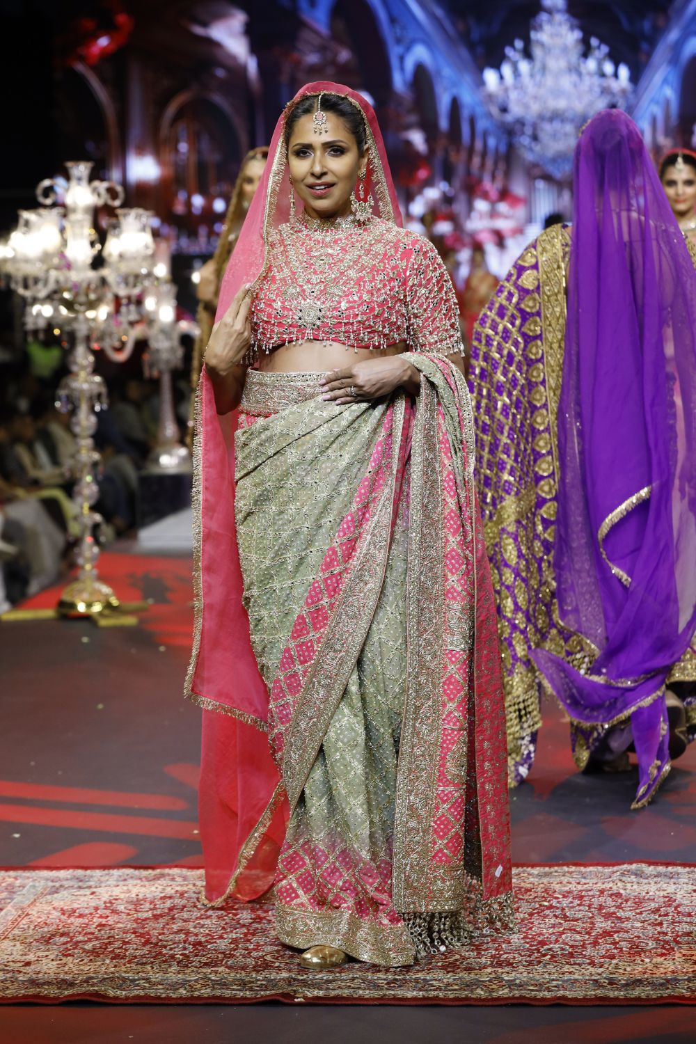 Gulnaar Ombré Saree Set