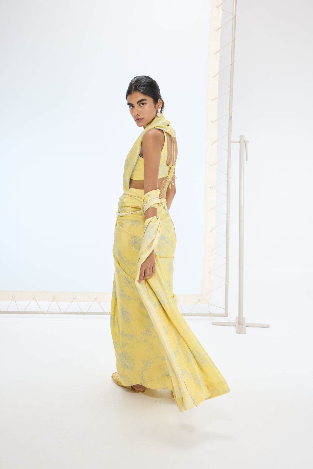 The Rio Saree in Yellow