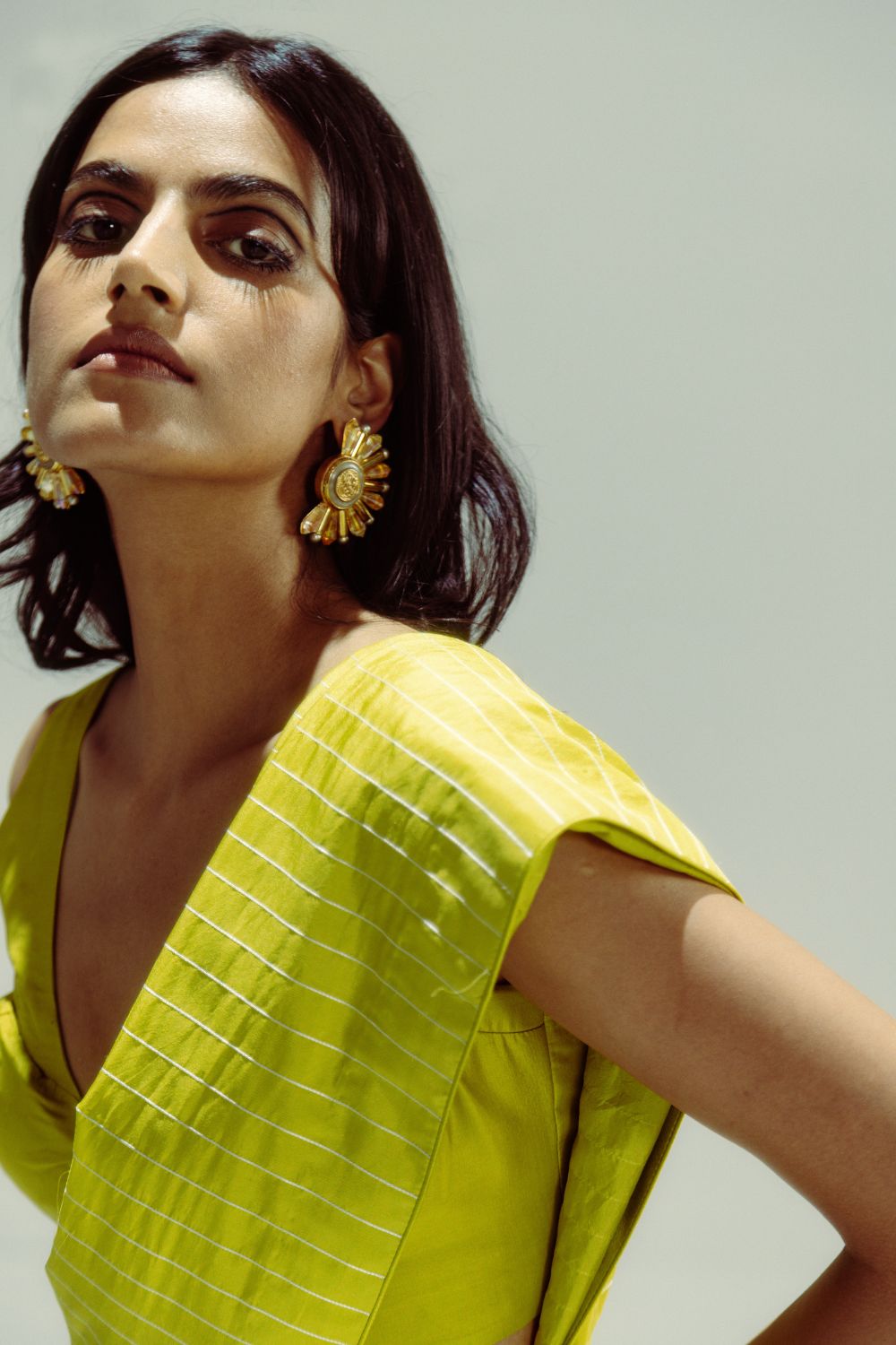 Lime Pin Stripe