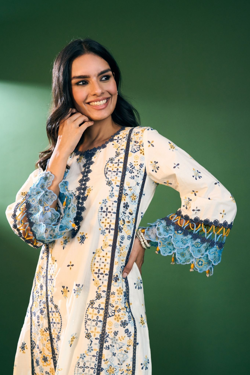 Risa Cotton Off White Kurta Set