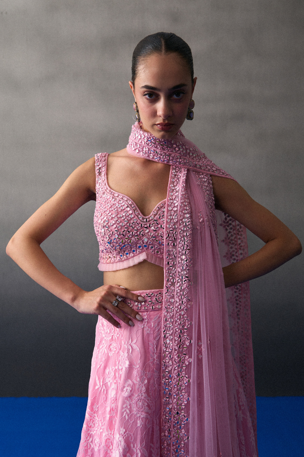 Pink Chentilly Lehenga Set