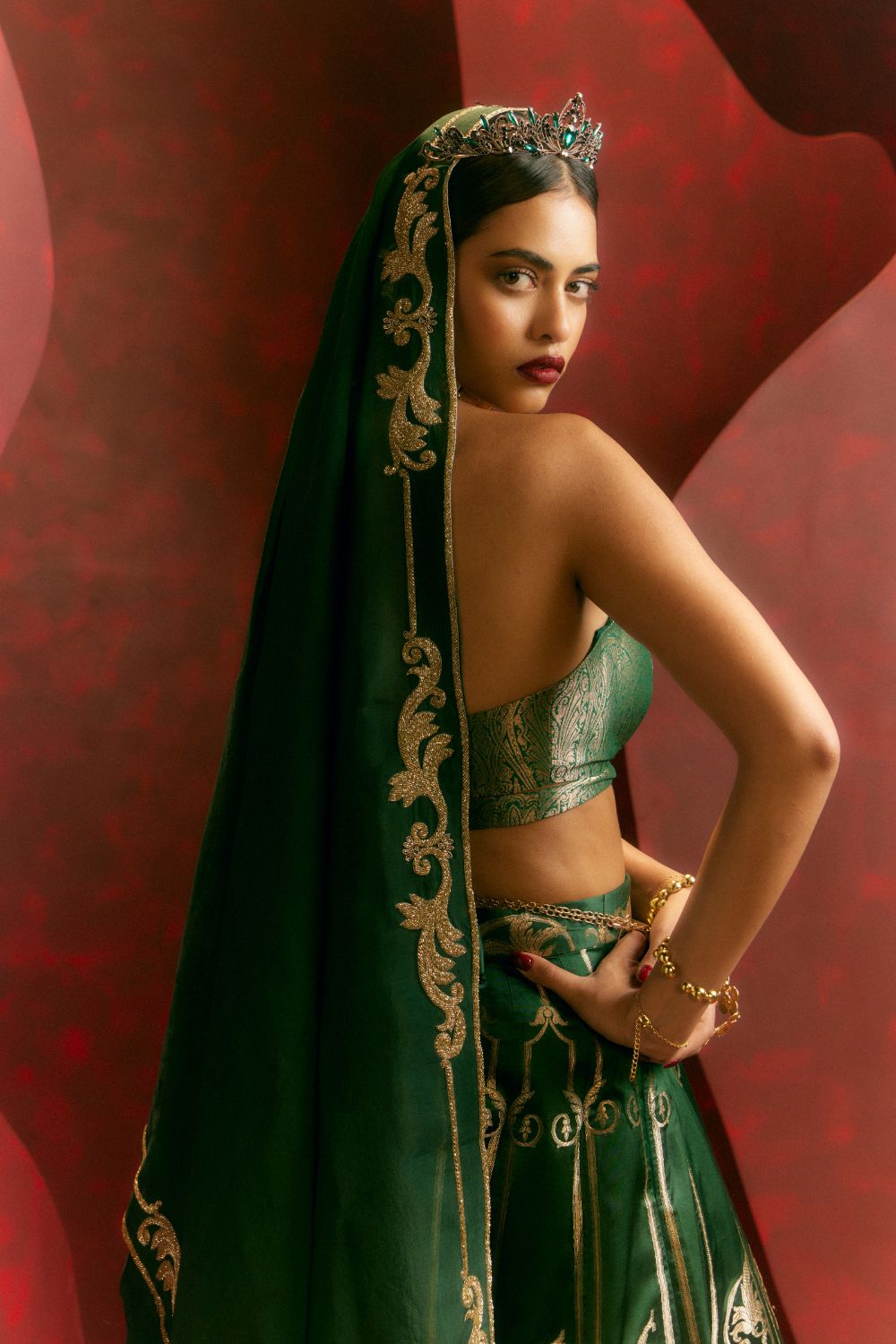 Only Mine Lehenga Green