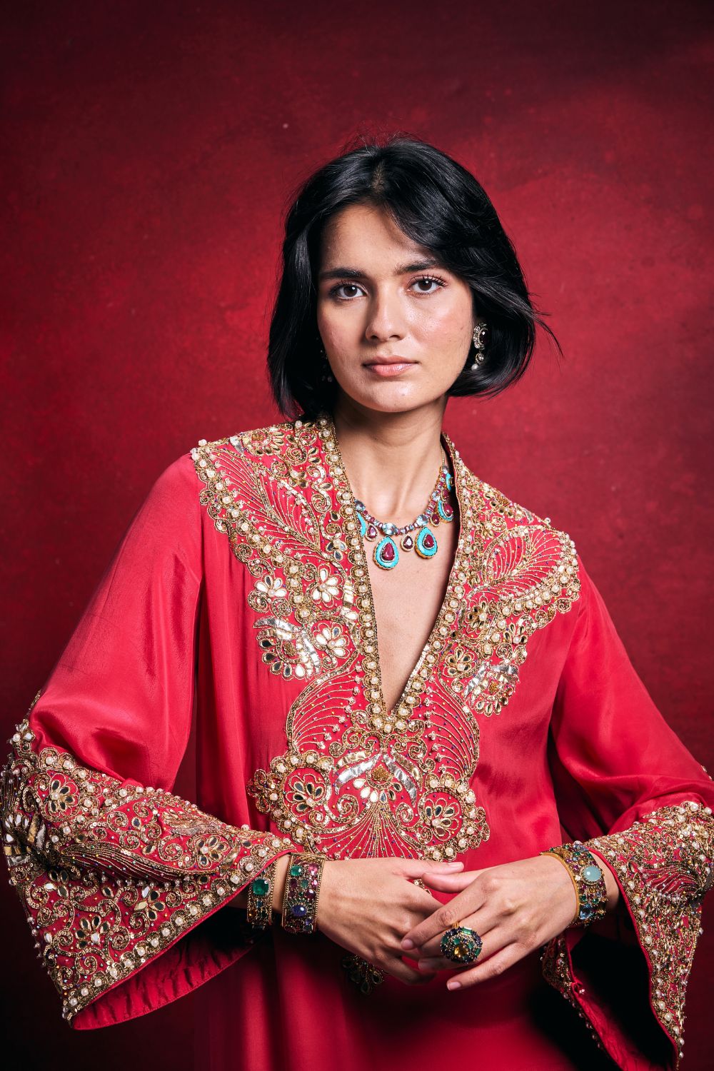 FUSCIA KAFTAN