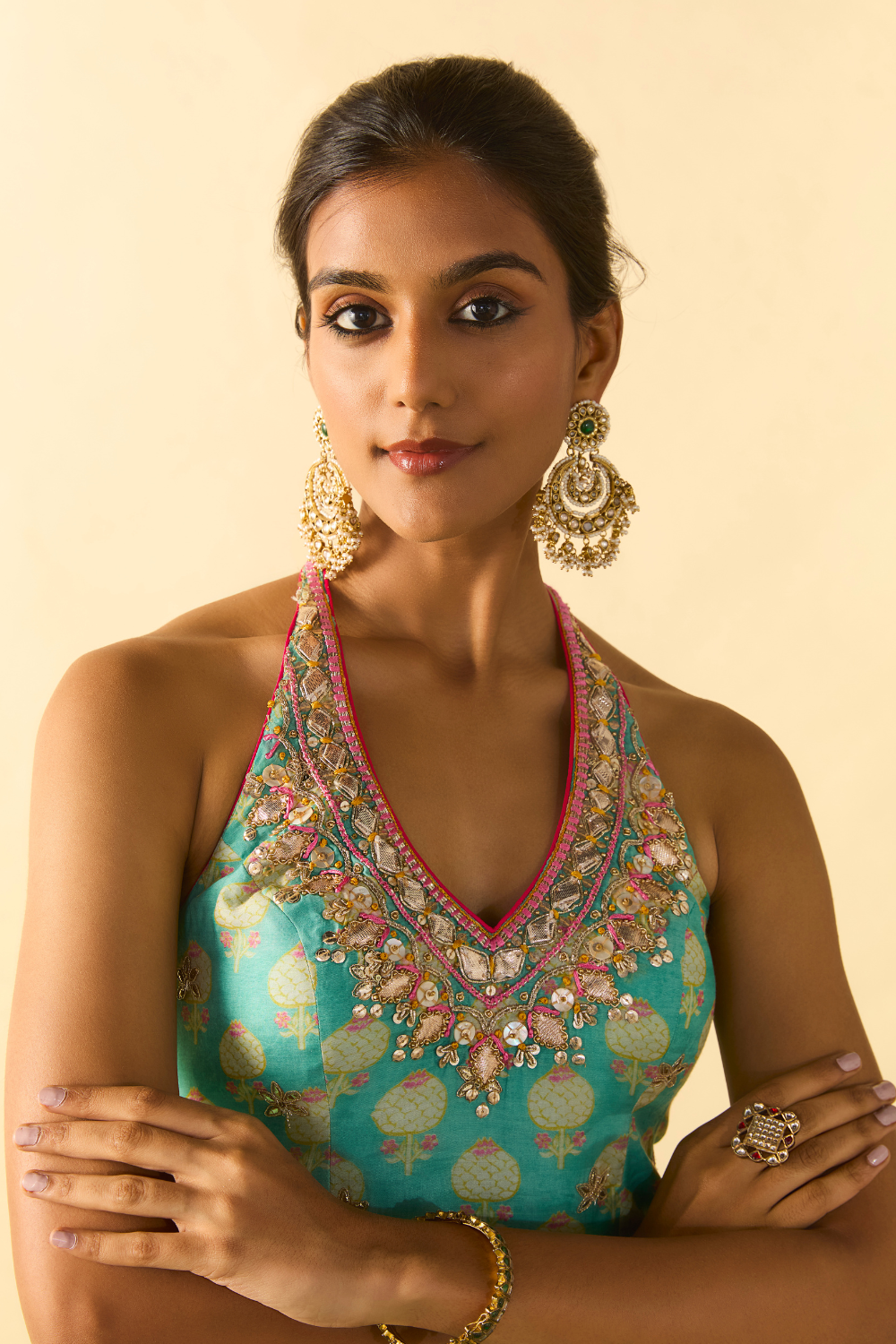 Dwisha Halter Sharara Set