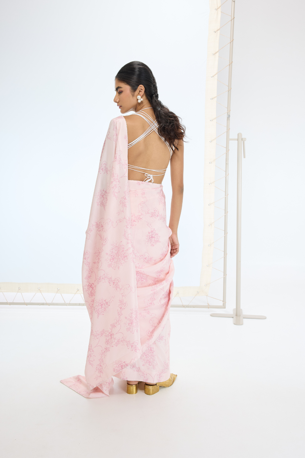 The Ruby Saree in Pink
