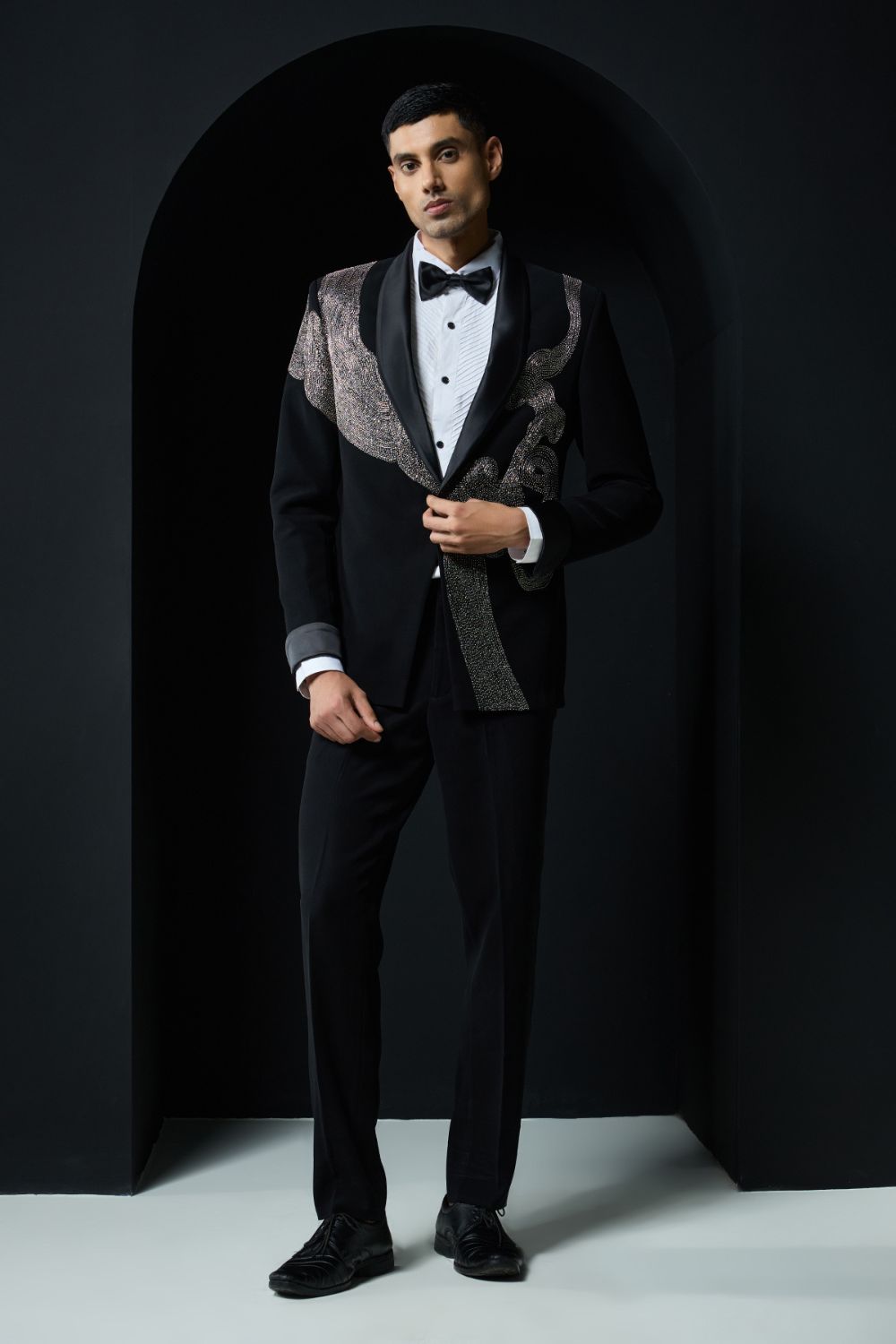 Tuxedo, Pintex Shirt, Bow tie, Trousers