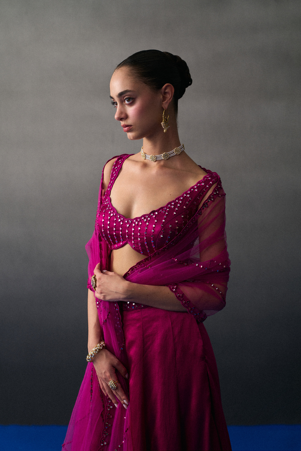 Rani Satin Festive Lehenga Set