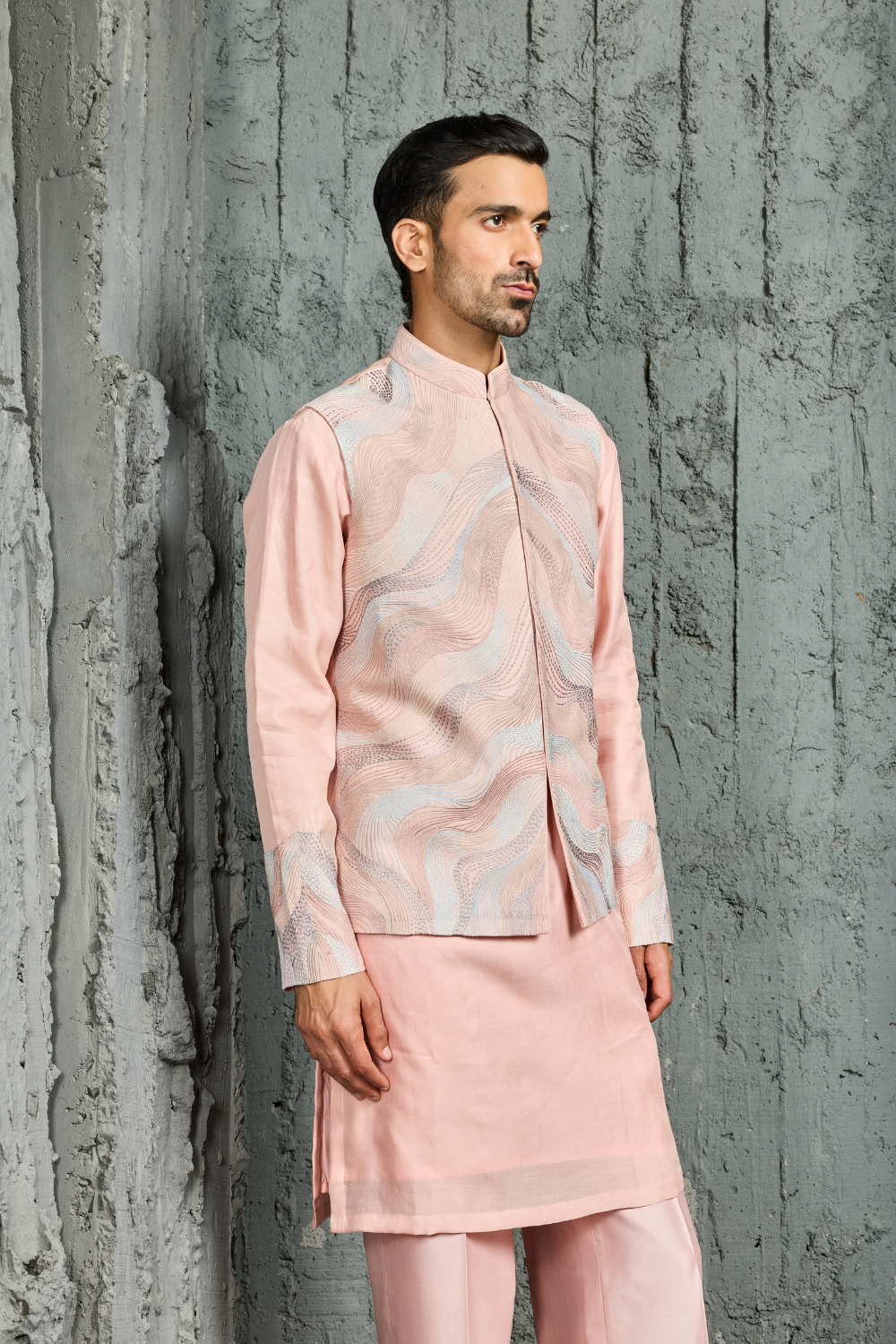 Blush Opulence Waistcoat Set