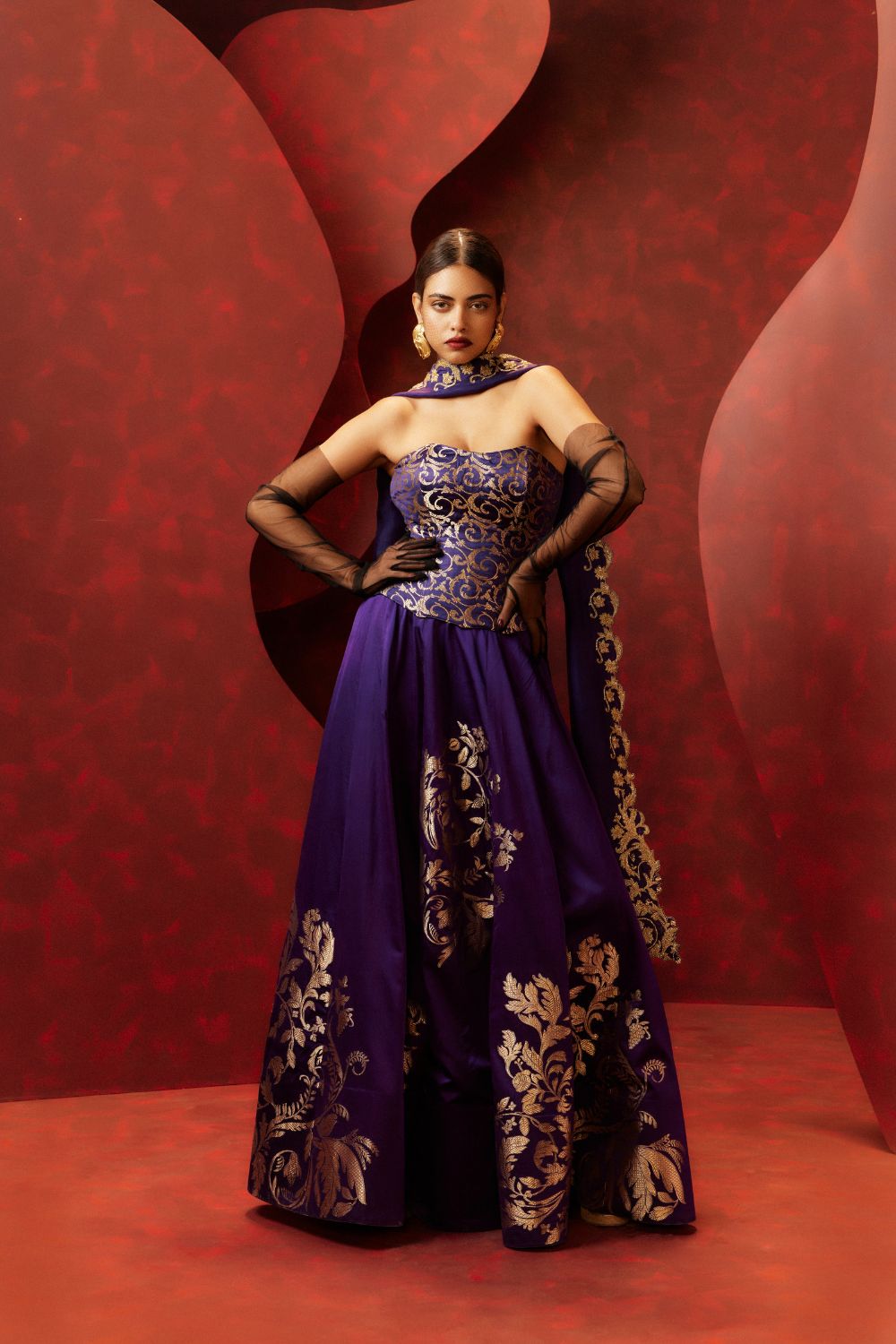 Stay With Me Lehenga in Purple