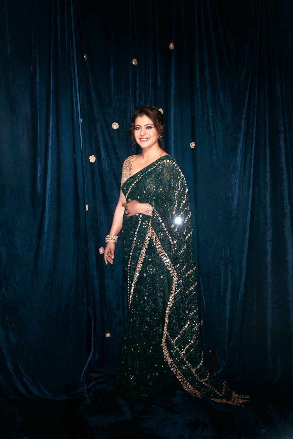 Kajol in Vanamala Saree Set