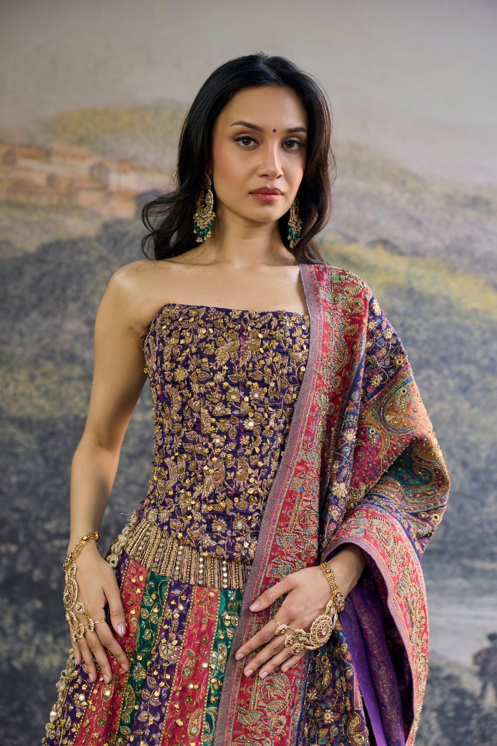 Rang Mahal Jamewar Lehenga Set