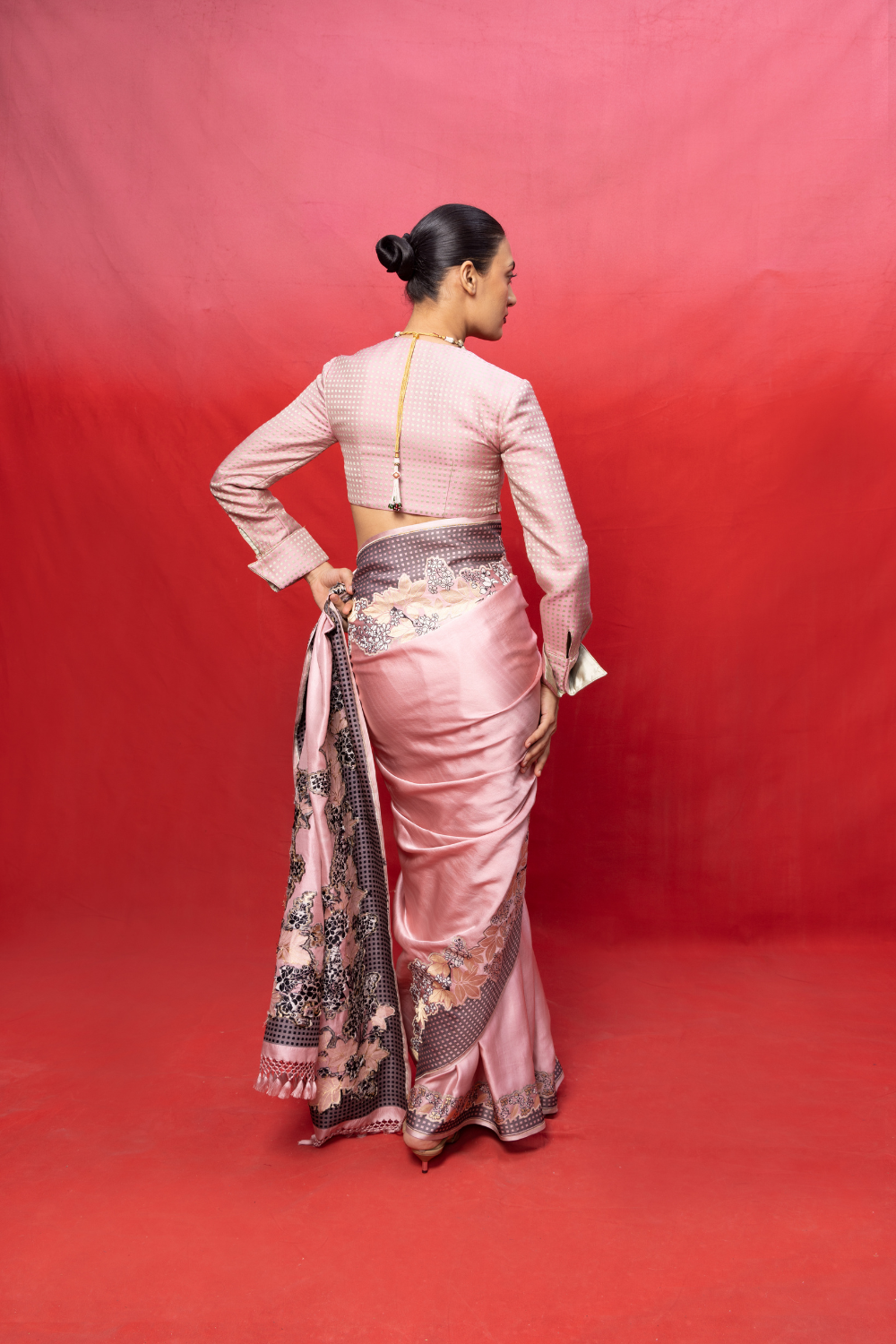 Handwoven PInk Silk Banarasi Saree