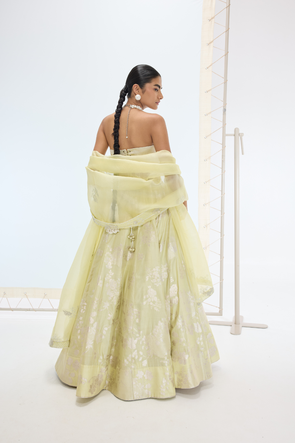 The Sylvie Lehenga Set in Pistachio