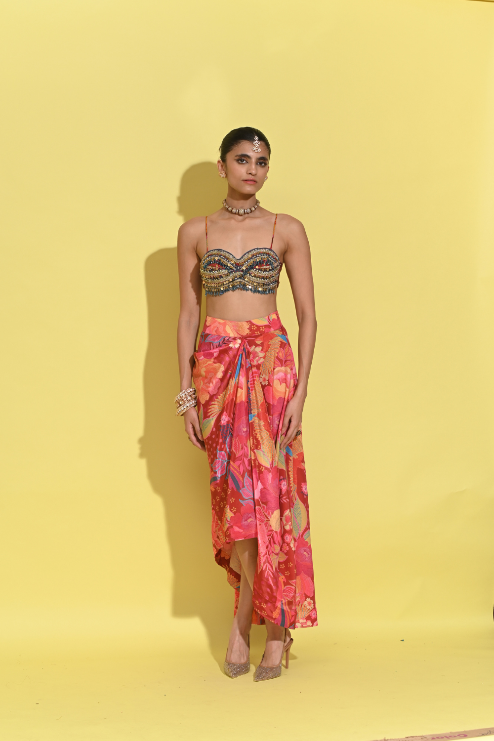 Ruby Drape Set