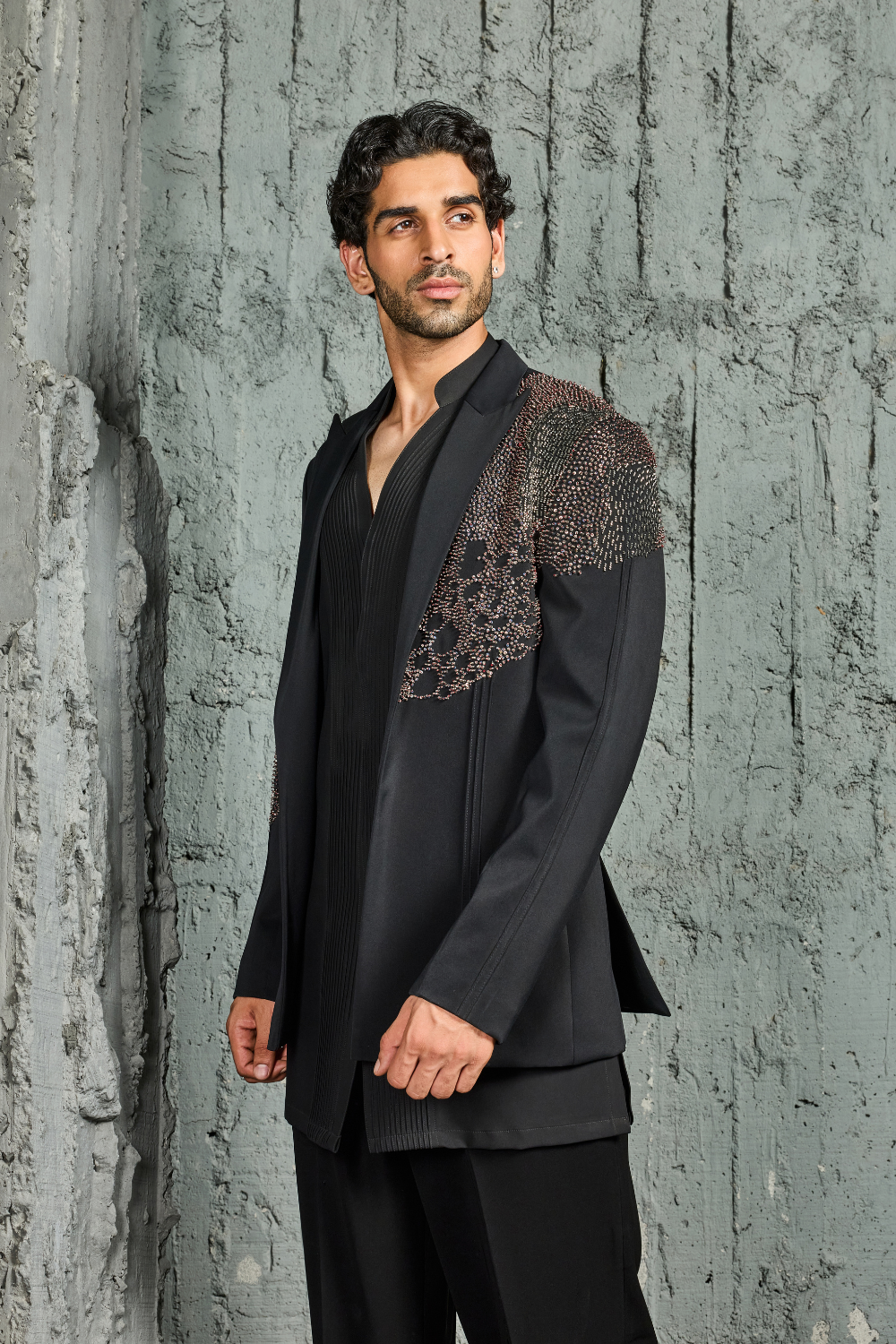 Noir Contemporary Jacket Set