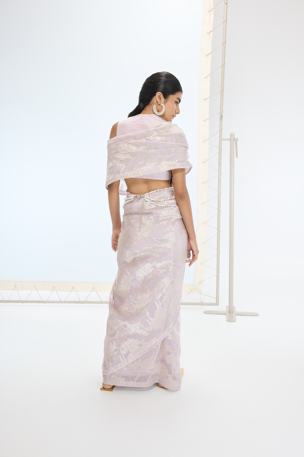 The Diana Saree in Mauve
