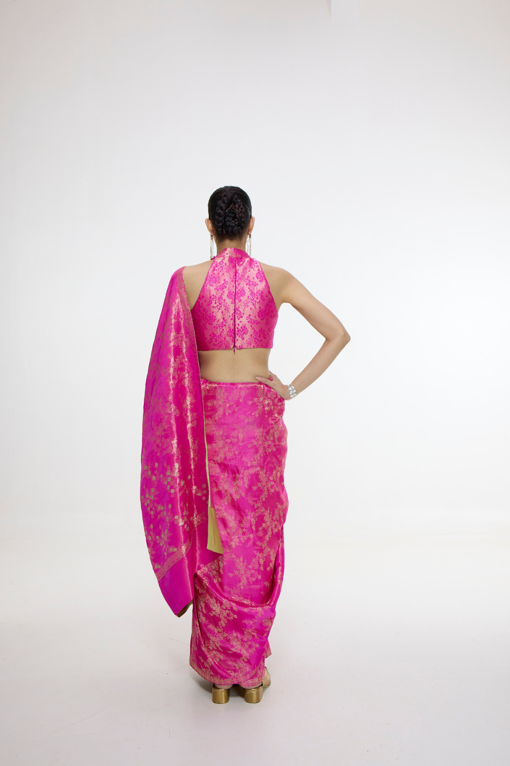 Handwoven Deep Pink Saree