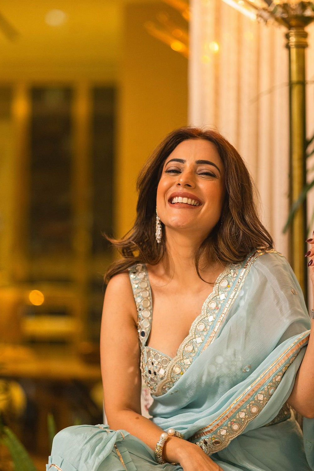 Nisha Aggarwal in Anusha Saree Set