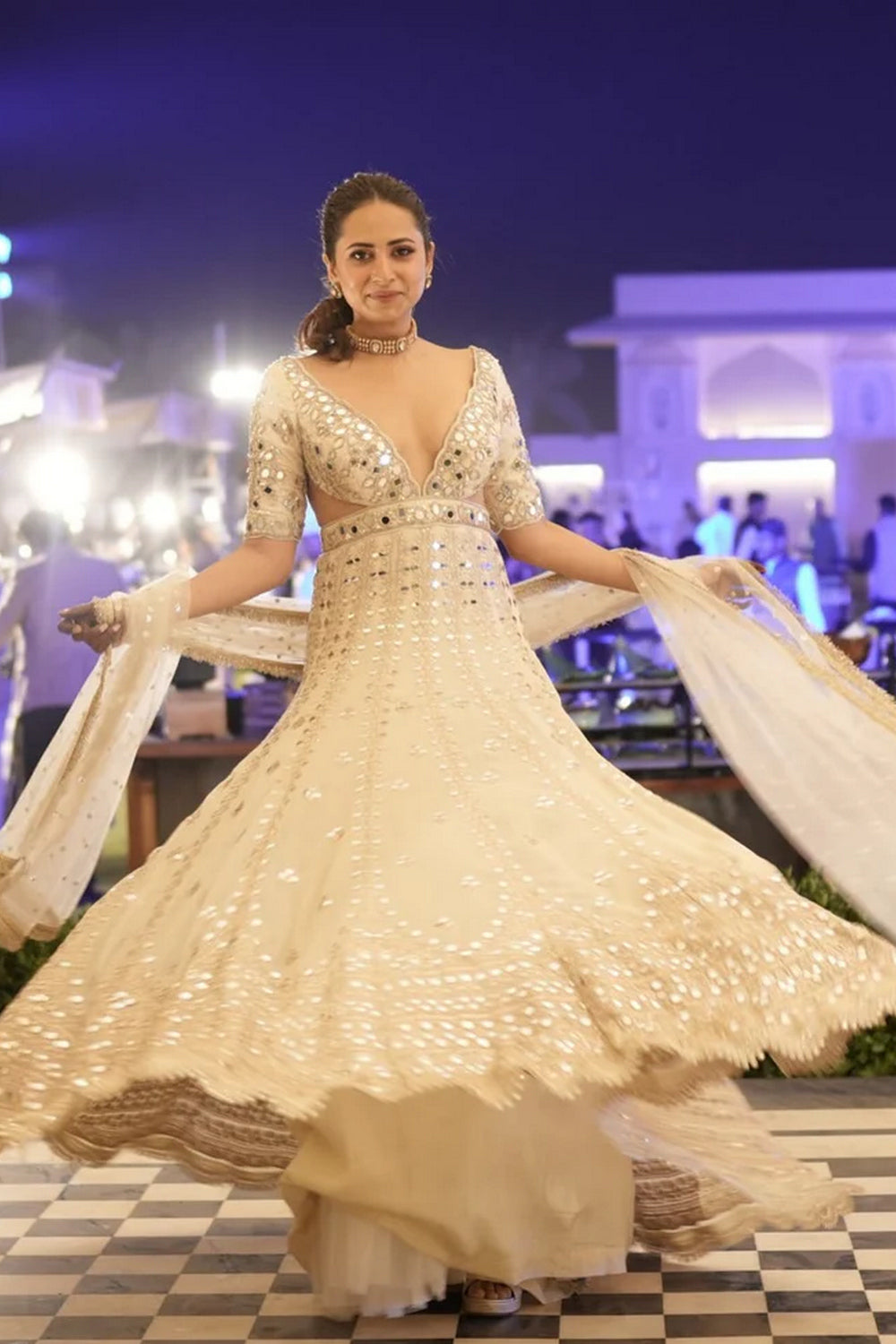 Aasmi Anarkali Set -Sargun Mehta