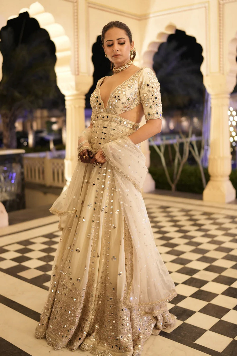 Aasmi Anarkali Set -Sargun Mehta