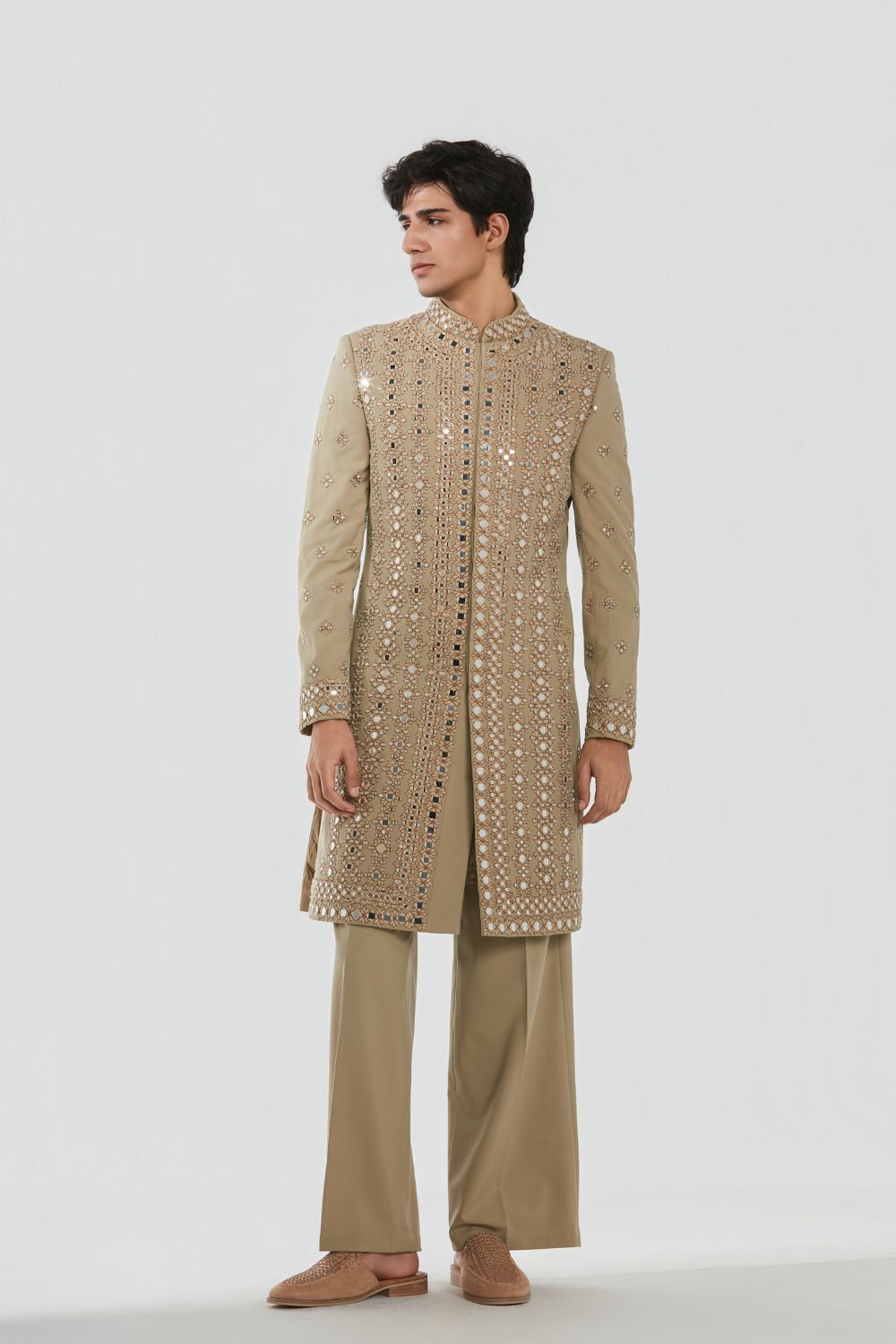 Shrine Dune Sherwani Set