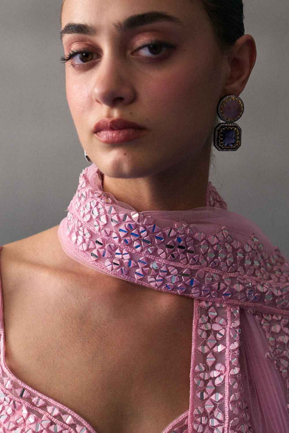 Pink Chentilly Lehenga Set