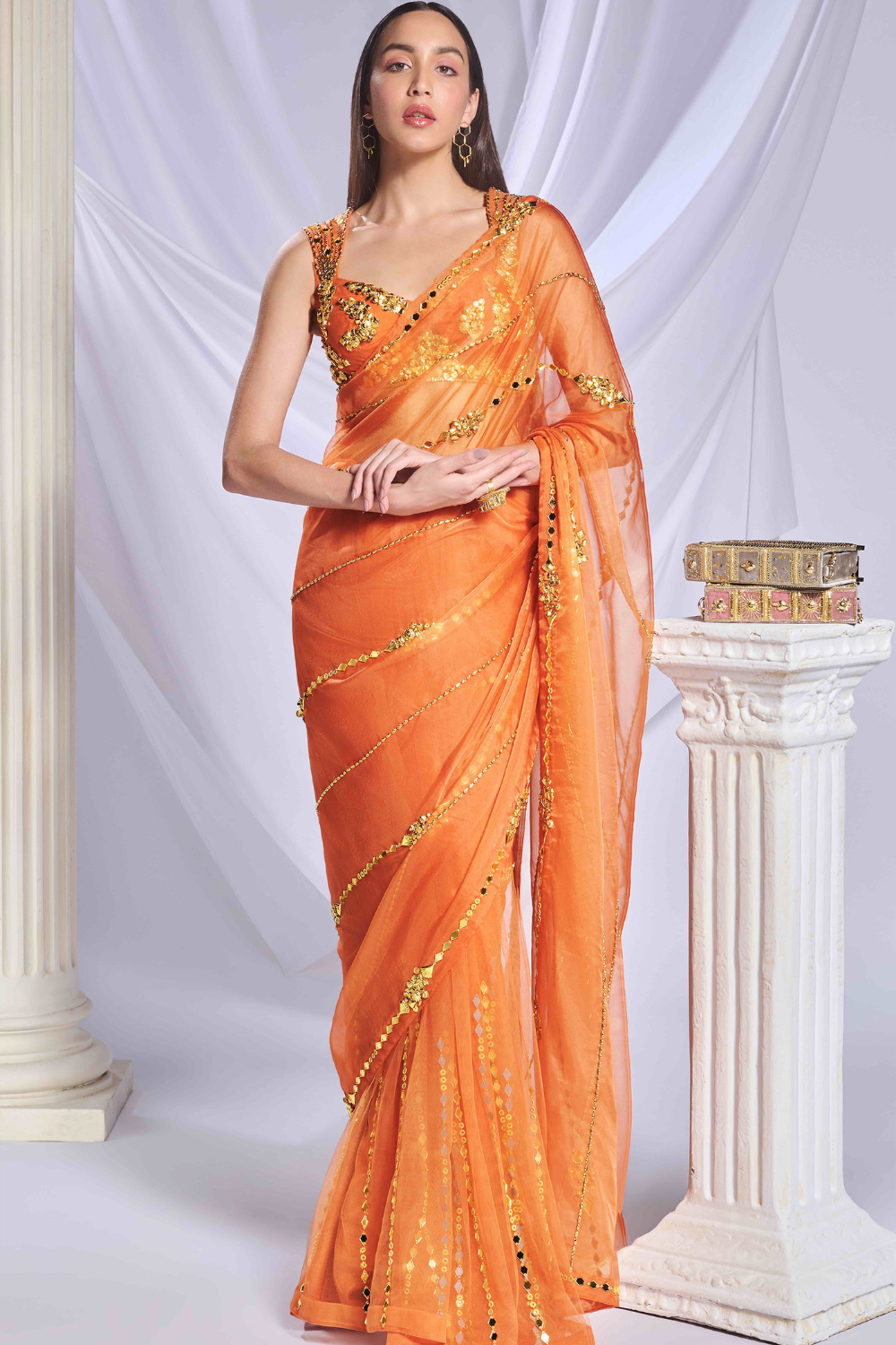 Sundown Soiree saree set